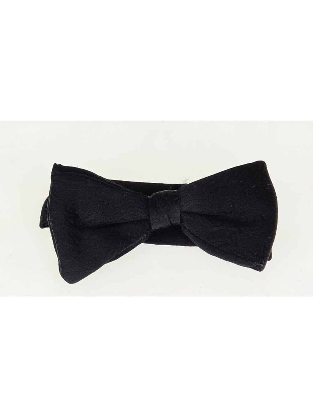 Mens Pre Tied Paisley Adjustable Neck Black Bow Tie Wedding Prom Formal Tux